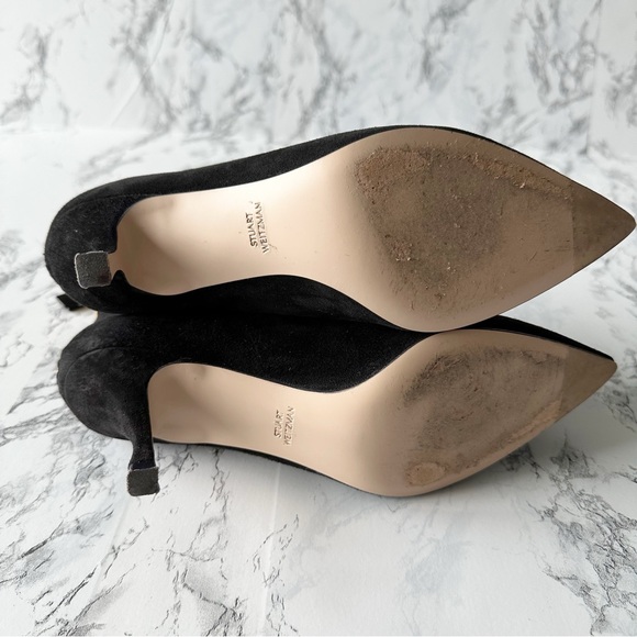 Stuart Weitzman Juniper Black Suede Boot Size 8.5 - Picture 8 of 12